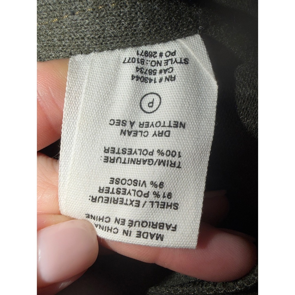 Avec Les Filles Olive‎ Green Zip Front Utility Jacket Womens Large 81077 X7 - Picture 11 of 11